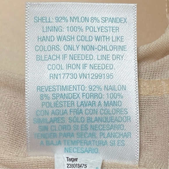 Kona Sol Ribbed Ring Front One Piece Swimsuit Cinnamon Orange Small NWT - Picture 6 of 7